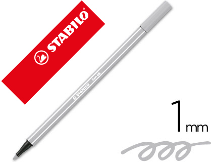 Rotulador acuarelable Stabilo Pen 68 tinta gris azulado palido